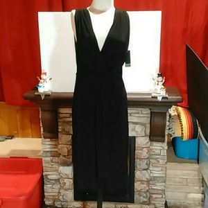 Sharon max double v neck dress